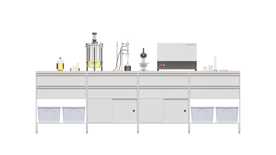 Laboratory equipment used to illustrate material testing